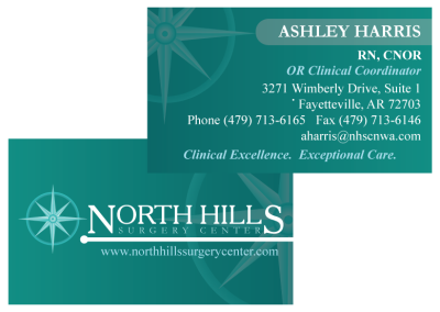 North Hills Surgery Center Business Card