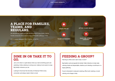 Big Daddy’s Burgers Website