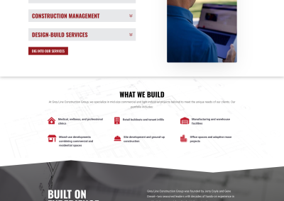 Greyline Construction Website