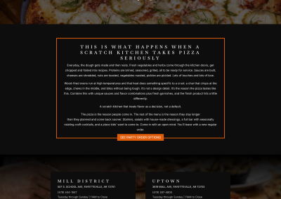 Wood Stone Pizza Website
